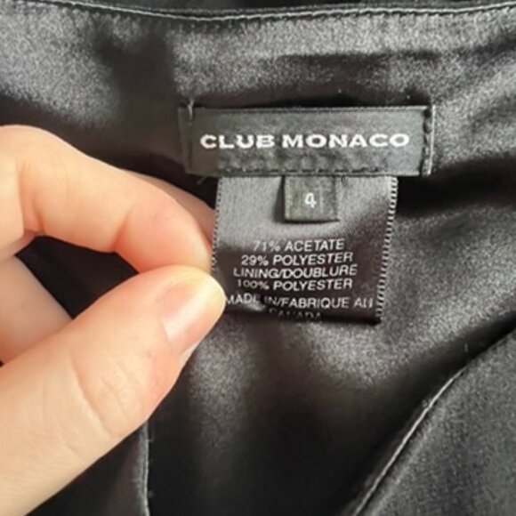 Club Monaco Short Black Flounce Mini Skirt - Picture 8 of 8